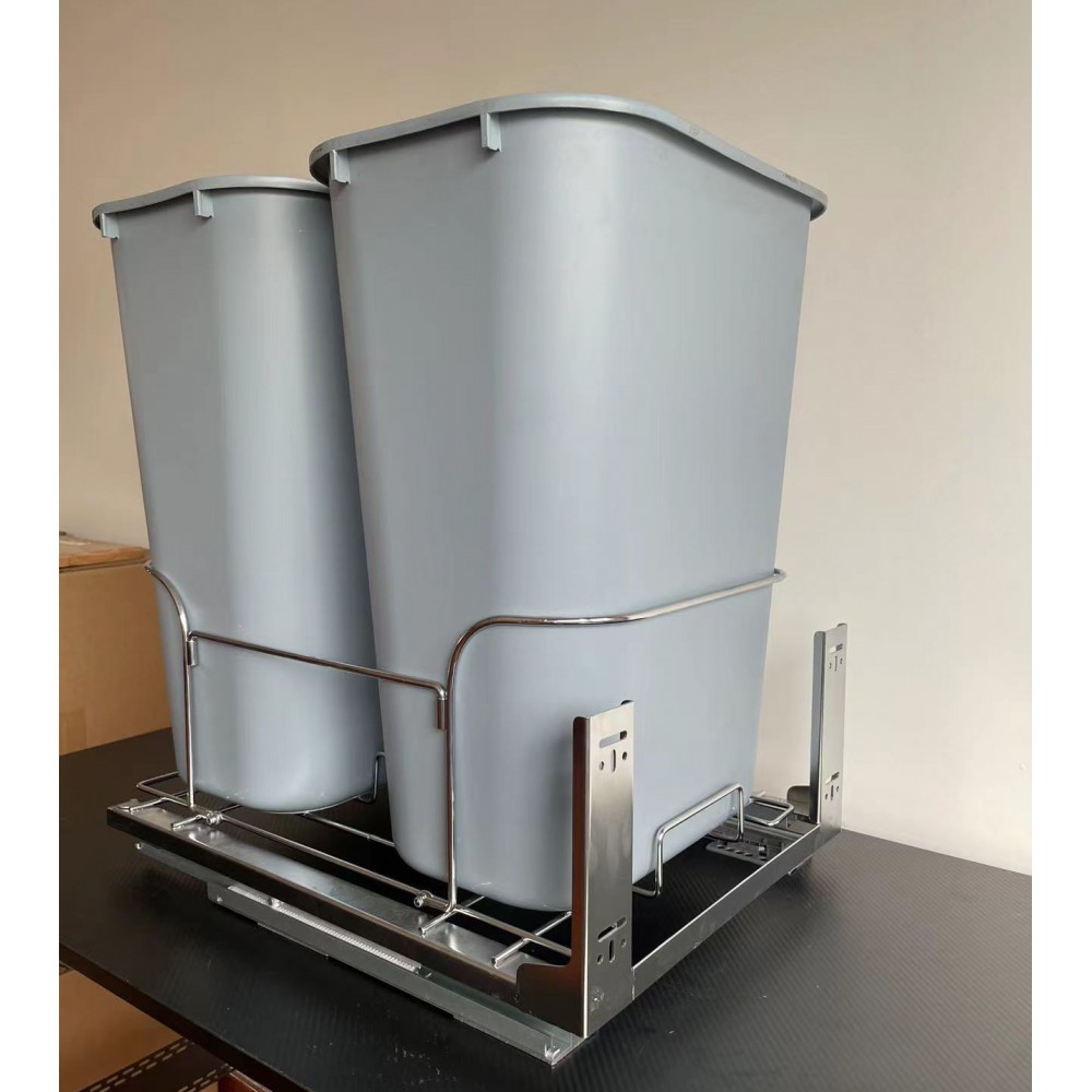 Undermount Slide Double 35L Pull Out Trash Bin PLT11435-2