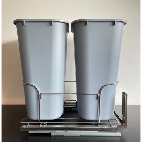 Undermount Slide Double 35L Pull Out Trash Bin PLT11435-2