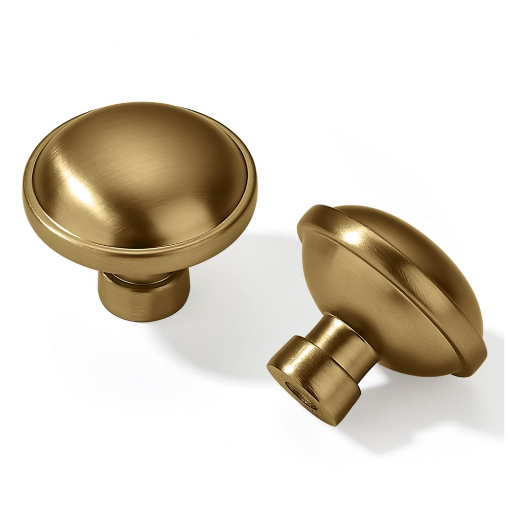 N8224GD Gold Brushed Post-Modern Design Style Kitchen Cabinet Knob Closet Wood Door Knob Cabinet Door Decorative Cabinet Hardware Home Decor Furniture Drawer Knob Cupboard Pull