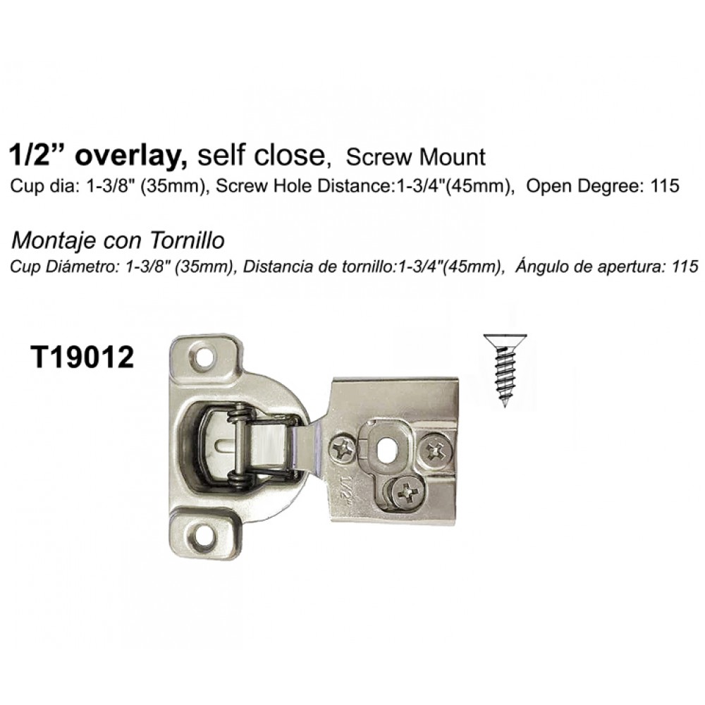 ☆CABINET HINGE T19012