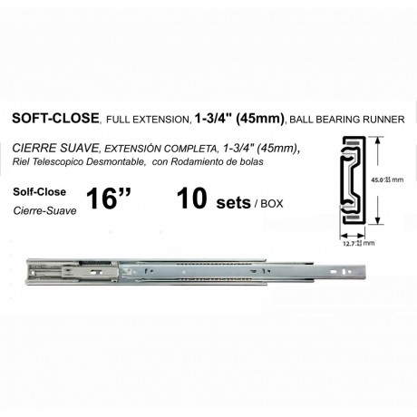 ▲4515H DRAWER SLIDES - SOFT CLOSE