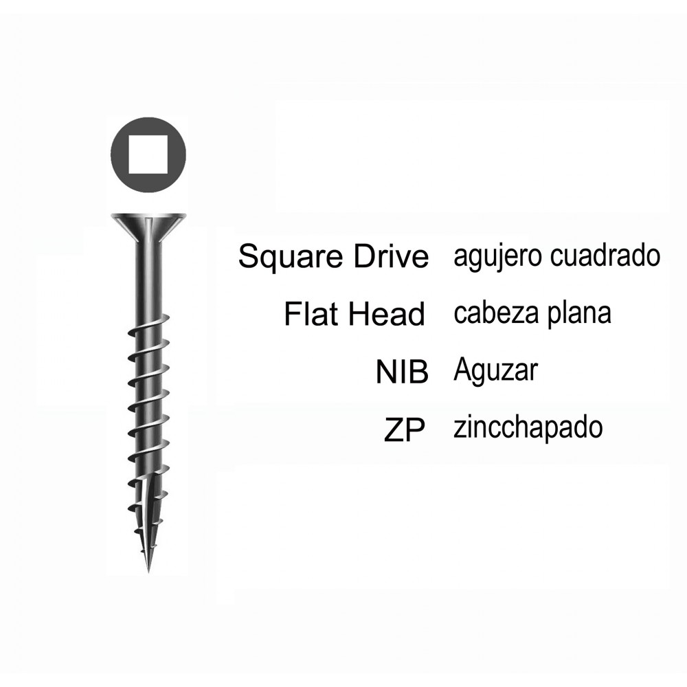 ▷SQ DRIVE, FLAT HEAD 4 NIBS COARSE THREAD TYPE-17 SCREW K782 K78212 K48112 K48114