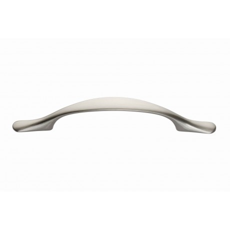  3-3/4" inch (96mm) P88026/96SN Slightly Brushed Satin Nickel Modern Style Kitchen Cabinet Pull Handle Closet Wood Door Pull handle Cabinet Door Decorative Hardware Home Decor Cabinet Furniture Pull Drawer Handle Cupboard Pull