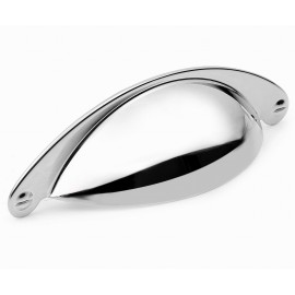  P88001/64CP 2-1/2" inch (64mm) CP Finish Chrome Plated Shining Bright post-modern design style Kitchen Cabinet Pull Handle Closet Wood Door Pull handle Cabinet Door Decorative Cabinet Hardware Home Decor Furniture Pull Drawer Handle