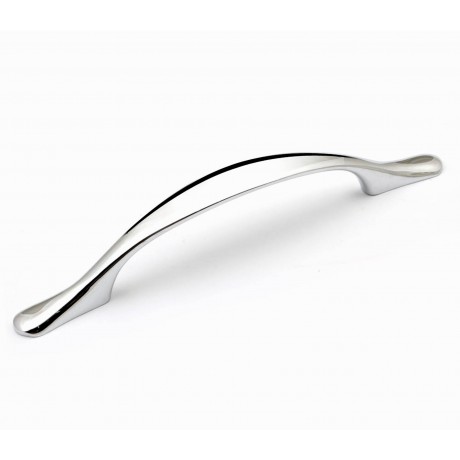  P88026/96CP 3-3/4" inch (96mm) CP Finish Chrome Plated Shining Bright Style Kitchen Cabinet Pull Handle Closet Wood Door Pull handle Cabinet Door Decorative Cabinet Hardware Home Decor Furniture Pull Drawer Handle Cupboard Pull