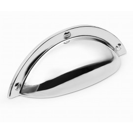  P88407/64CP 2-1/2" inch (64mm) CP Finish Chrome Plated Shining Bright post-modern design style Kitchen Cabinet Pull Handle Closet Wood Door Pull handle Cabinet Door Decorative Cabinet Hardware Home Decor Furniture Pull Drawer Handle Cupboard