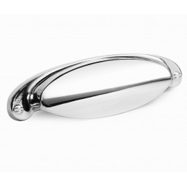  P88571/64CP 2-1/2" inch (64mm) CP Finish Chrome Plated Shining Bright Post-modern design style Kitchen Cabinet Pull Handle Closet Wood Door Pull handle Cabinet Door Decorative Cabinet Hardware Home Decor Furniture Pull Drawer Handle Cupboard 