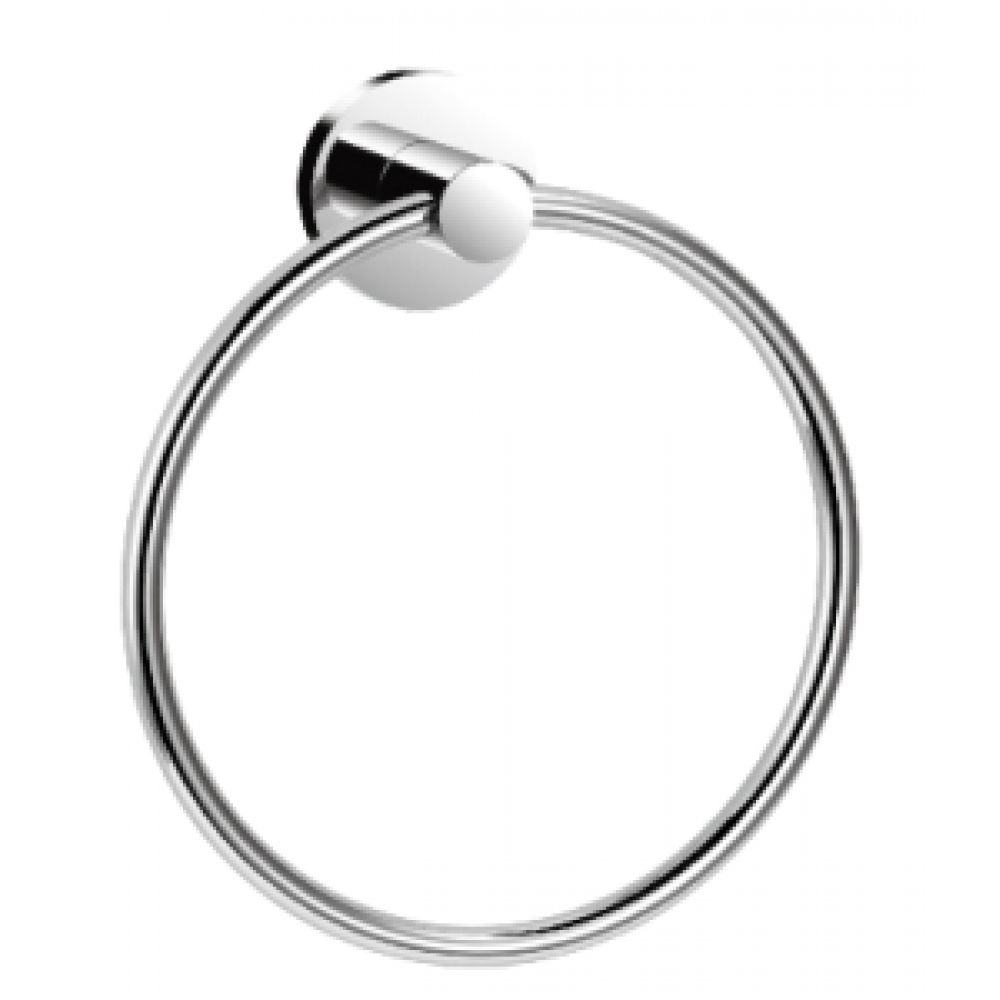  B112801/CP 6-3/4" inch (170mm) Wall Mount Chrome Bathroom Towel Ring Bar Towel holder, ALL SOLID BRASS MADE Bright Polished Chrome Finish. High Quality Bath Hardware Home Decor Decorative Bathroom Hardware Accessory Set With Modern